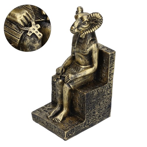 Egyptian Gods Figurine Resin Egyptian Sheep Statue For Home(Gold (SCS-V077-A1)) - Picture 4 of 24