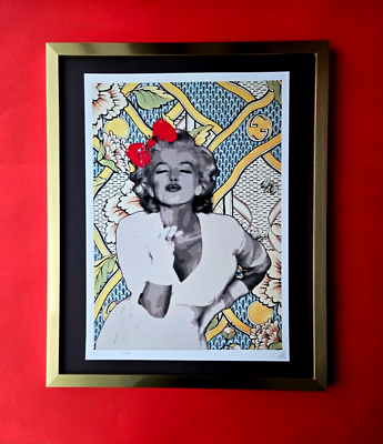 DEATH NYC MD48 ポップアート 限定品 Marilyn Monroe 🔥Death NYC Large Framed 16x20in Pop Art Hand Signed MARILYN