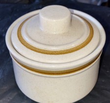 Vintage Mikasa Stone Village Sugar Bowl With Lid KB1c0 Japan