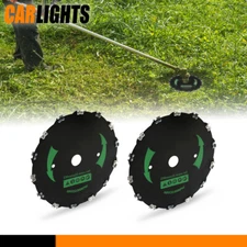 2pcs 9" Chainsaw Brush Blade 14 Tooth Cutter Trimmer Head Weed Mower Saw Blade