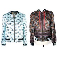 Alice Olivia Lonnie Reversible Printed Bomber XS