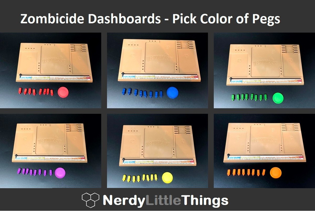 Zombicde Black Plague / Green Horde - Player Dashboard / Board