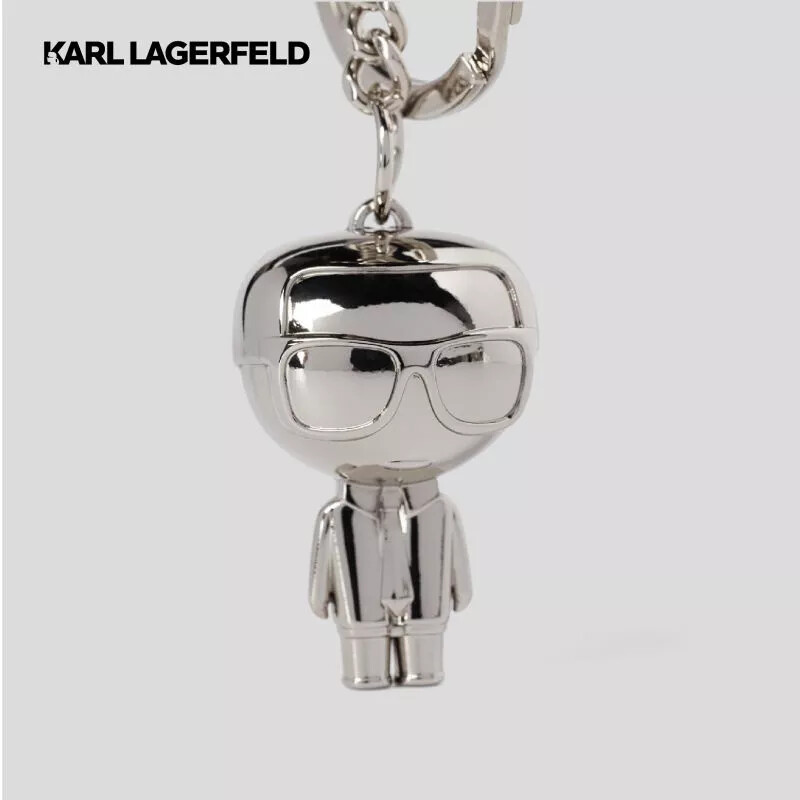 【KARL LAGERFELD】キーホルダー ※送関込 Karl Lagerfeld K/IKONIK Metal KARL Keychain Silver Gunmetal