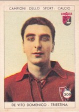 Figurina calciatori DE VITO DOMENICO - TRIESTINA N.309 Ed. LAVAZZA 1951 orig.