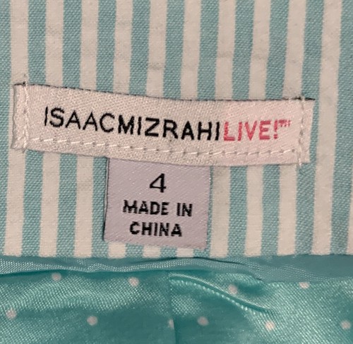 ISAAC MIZRAHI LIVE! striped blazer long sleeve size 4 - Picture 2 of 7