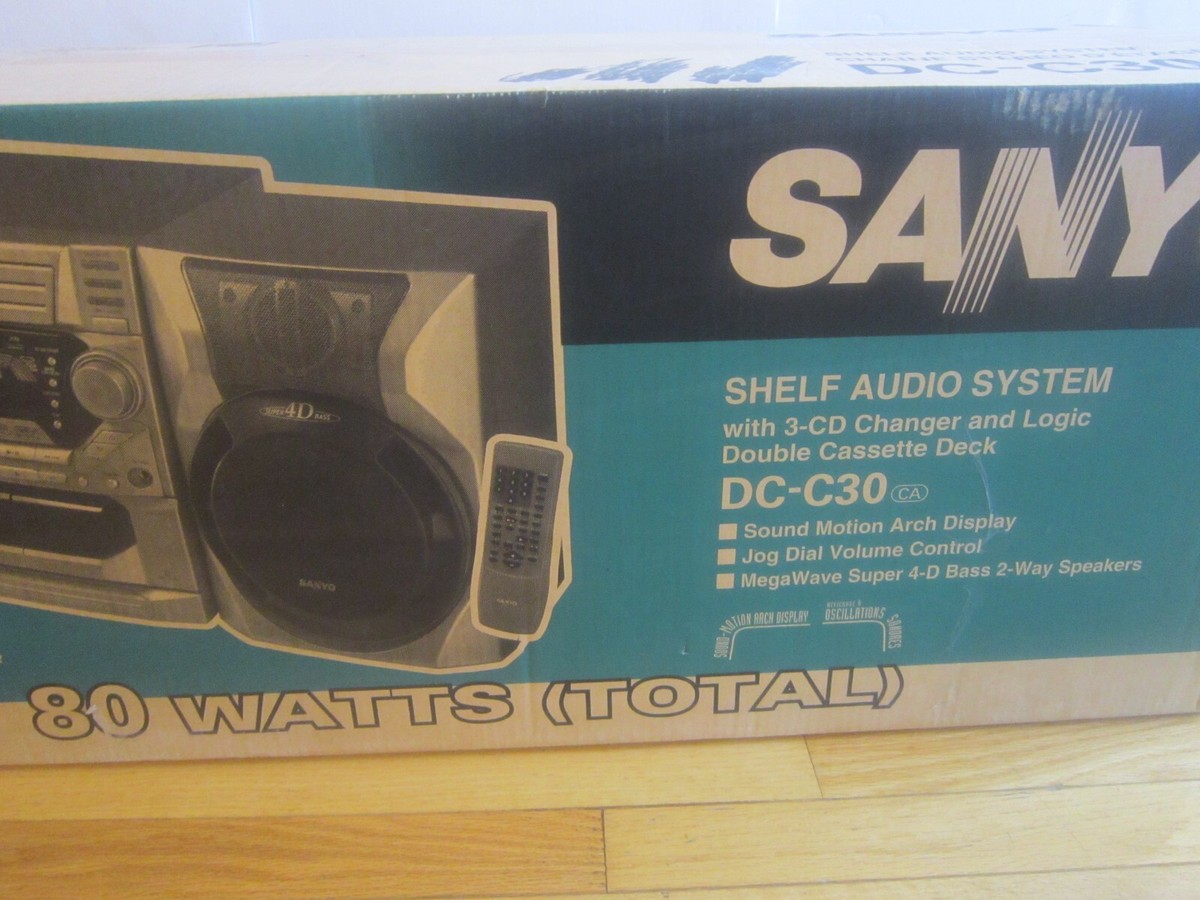 Brand New SANYO DC-C30 Radio Double Cassette, 3 CD Changer Brand New SANYO DC-C30 Radio Double Cassette, 3 CD Changer