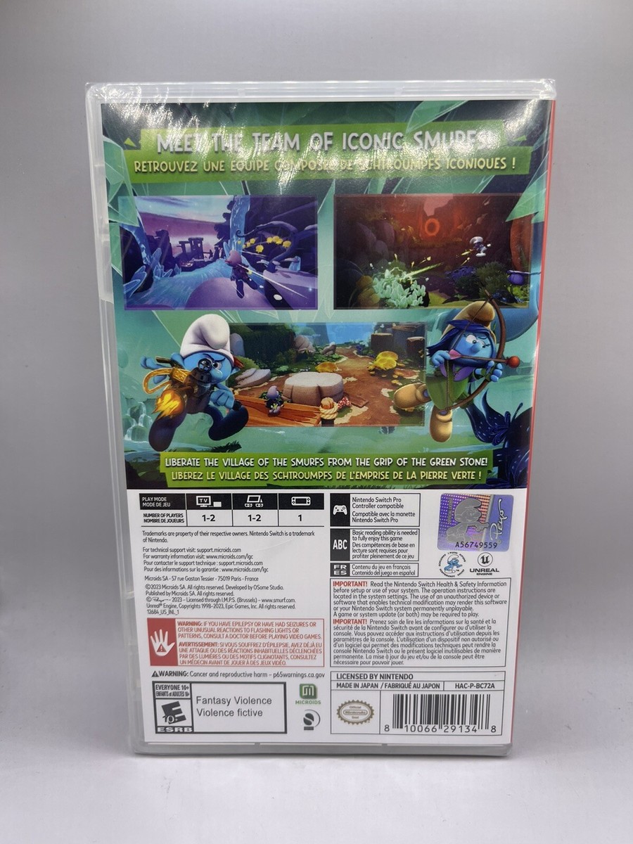 The Smurfs 2: Prisoner of the Green Stone Nintendo Switch 2023 US