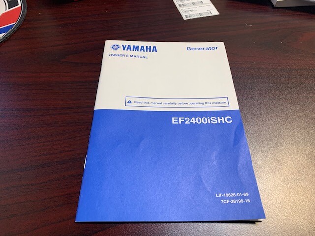 YAMAHA EF2400iSHC GENERATOR OWNERS MANUAL FREE SHIPPING! | eBay