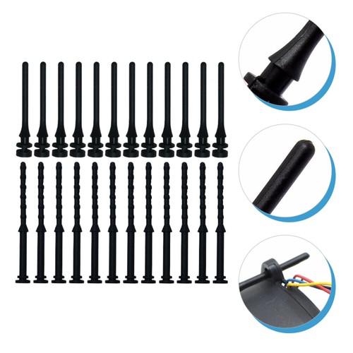 24 Pcs Radiator Shockproof Glue Nails Computer Case Fan Screws Server - Afbeelding 3 van 12
