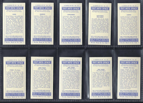 BROOKE BOND - OUT INTO SPACE ("ISSUED IN") - FULL SET OF 50 CARDS - Picture 9 of 10