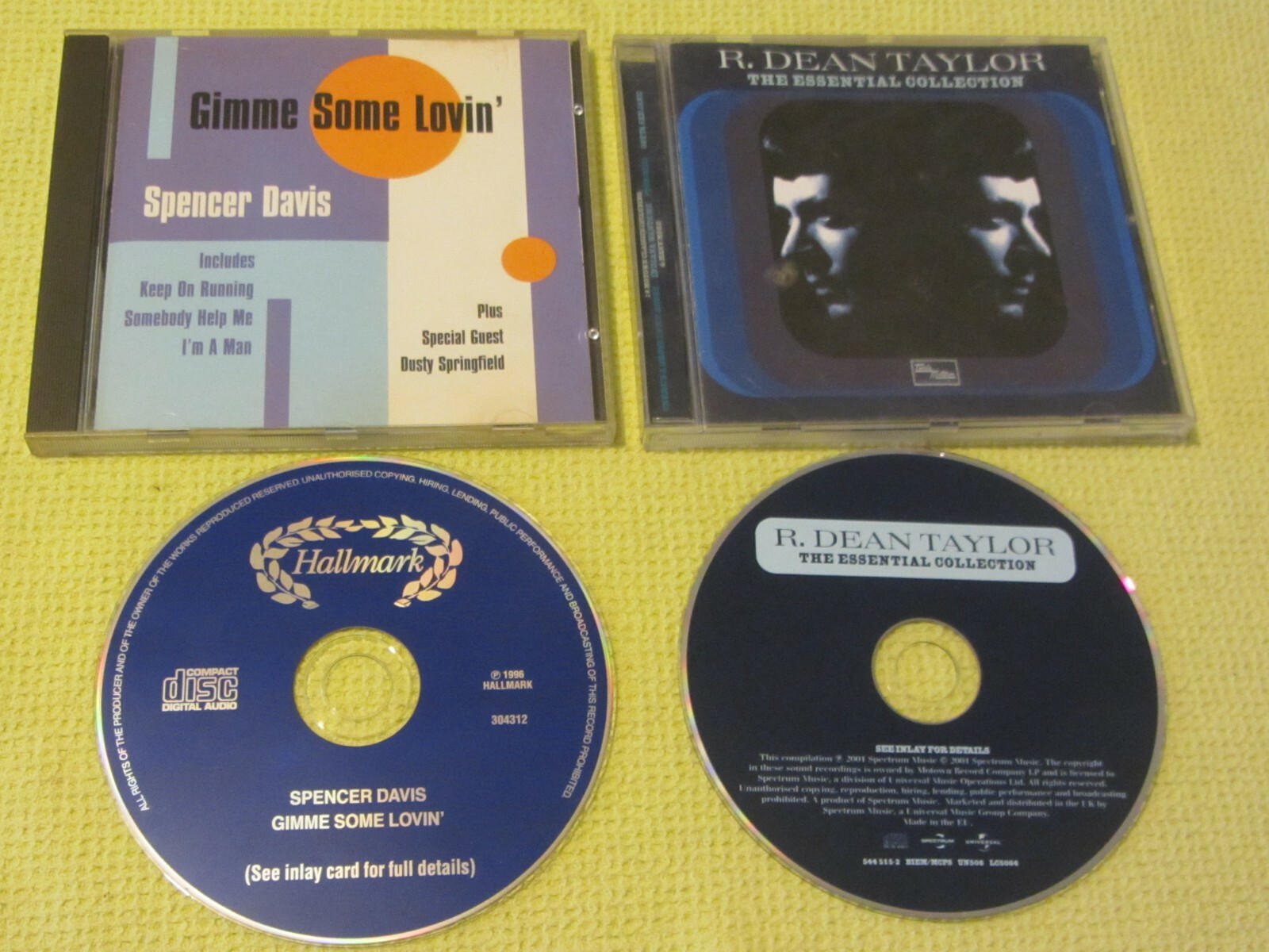 Spencer Davis Gimme Some Lovin & R Dean Taylor Essential Collection 2 CD Albums