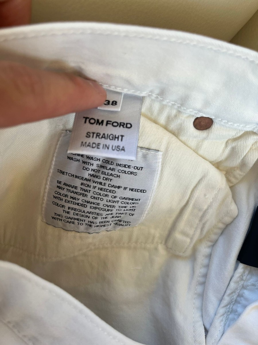 Tom Ford , Straight Fit Denim in White , BNWT 38 US | eBay