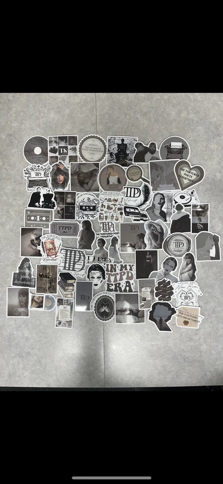 10 PCs Random Taylor Swift TTPD Album Stickers