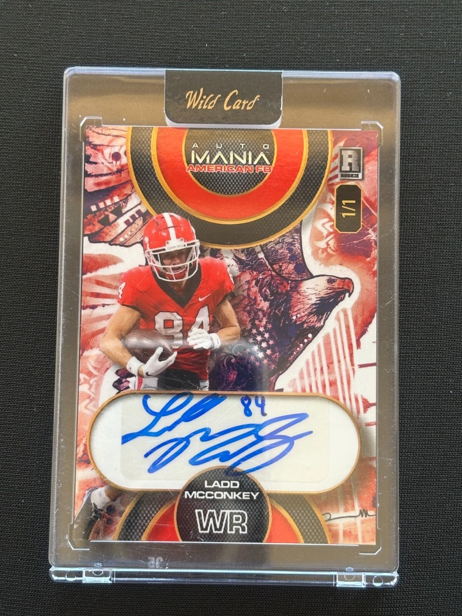 Ladd Mcconkey 2024 Wild Card Auto Autograph RC Georgia Bulldogs LA