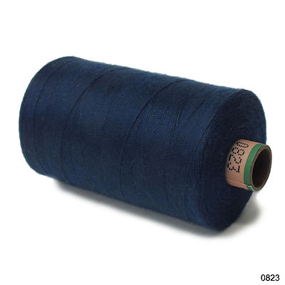 Amann 100% Polyester Core-Spun Sewing Thread Sabac 80 1000M Color 0823 Yale Blue