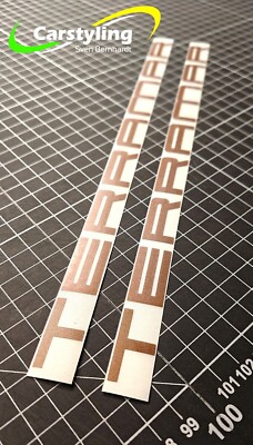 2x Terramar Sticker 280x15mm Kupfer matt für Cupra Avery Folie
