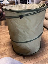 Collapsible -45 Gallon Canvas Garden Waste Bag 22 inches wide 26 inches tall