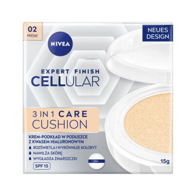4005900897336 Expert Finish Cellular 3in1 Care Cushion krem-podkład w poduszce S