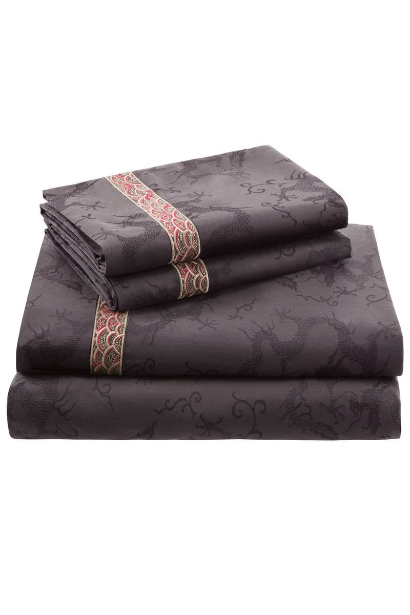 Natori Fretwork Dragon fitted Sheet Queen King or Cal king eBay