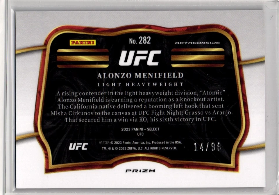 Panini Select Alonzo Minefield Red Disco /99 - Image 2 of 2