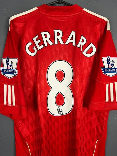 MEN FC LIVERPOOL 2010/2011 STEVEN GERRARD 8 SOCCER FOOTBALL SHIRT JERSEY SIZE XL - Picture 4 of 20