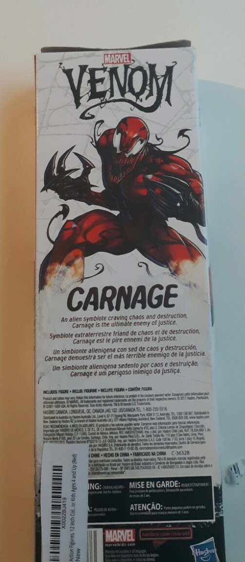 Hasbro CARNAGE 12" inch RED VENOM MARVEL TITAN HERO SERIES ACTION FIGURE