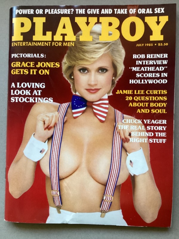 VINTAGE PLAYBOY MAGAZINE JULY 1985 ROB REINER JAMIE LEE CURTIS CHUCK YEAGER NICE