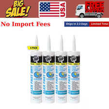 Alex Fast Dry 10.1 Oz. - White Acrylic Latex plus Silicone Caulk Sealer - 4-Pack