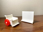 Vintage Fisher Price Little People 931 Hospital PRIVACY SCREEN + WHEELCHAIR