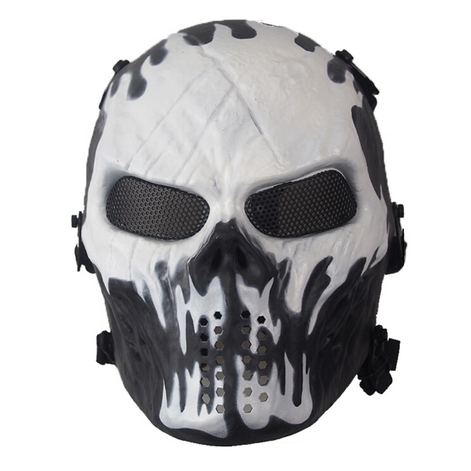 Airsoft Paintball Tactical Full Face Protection Skull Mask Skeleton Army D
