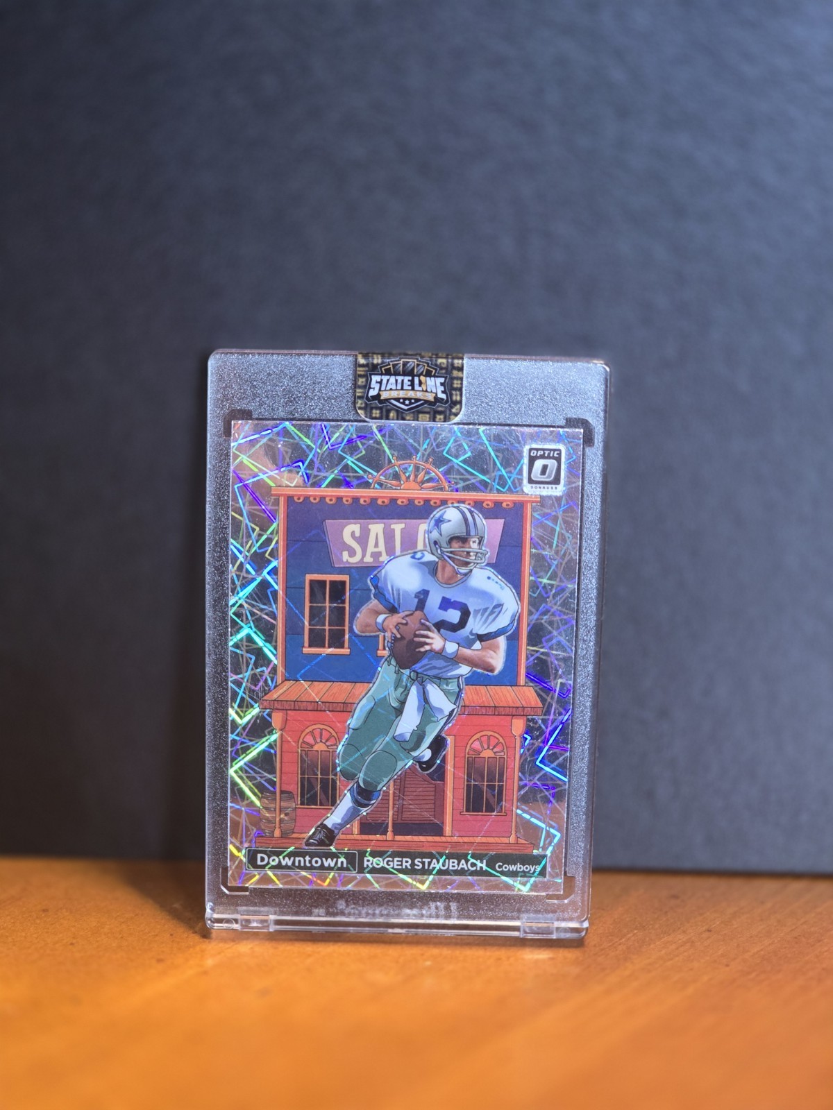 2022 Panini Donruss Optic Roger Staubach Downtown! SSP Case Hit - Dallas Cowboys