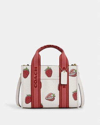 Coach Smith Tote Bag 24 With Strawberry Print CAR80 | eBay