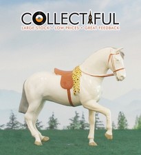 WHITE HORSE - MILITARY LEAD SOLDIER FIGURE - DELHI DURBAR - BRITAINS SIZE 1958