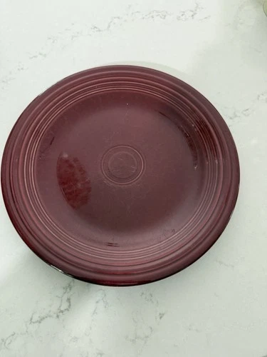 Fiestaware 10.5" Dinner Plate Cinnabar Retired Pre-Owned Fiesta