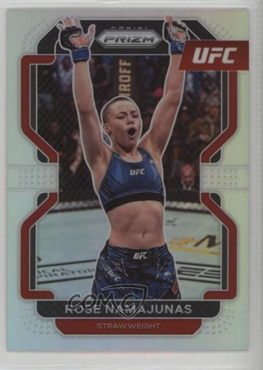 2022 Panini Prizm UFC Silver Prizm Rose Namajunas #142 11pk