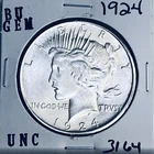 1924 P BU GEM PEACE SILVER DOLLAR UNC MS+++ U.S. MINT RARE COIN 3164