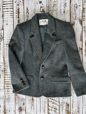 Vintage Saville Petites Wool Tweed Blazer  (X...