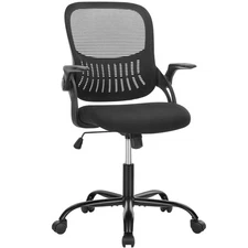 Office Computer Desk Chair, Ergonomic Mid-Back Mesh Rolling Work Swivel Task ...