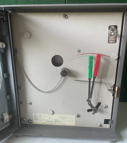 Vintage Honeywell Hygrothermograph Model 612X9-HT-II-III-7E16-L Chart Recorder - Picture 4 of 10