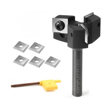 Fresa per Spianare Legno Gambo 8Mm, Diametro 39Mm, Frese Con 8 Coltellini Interc