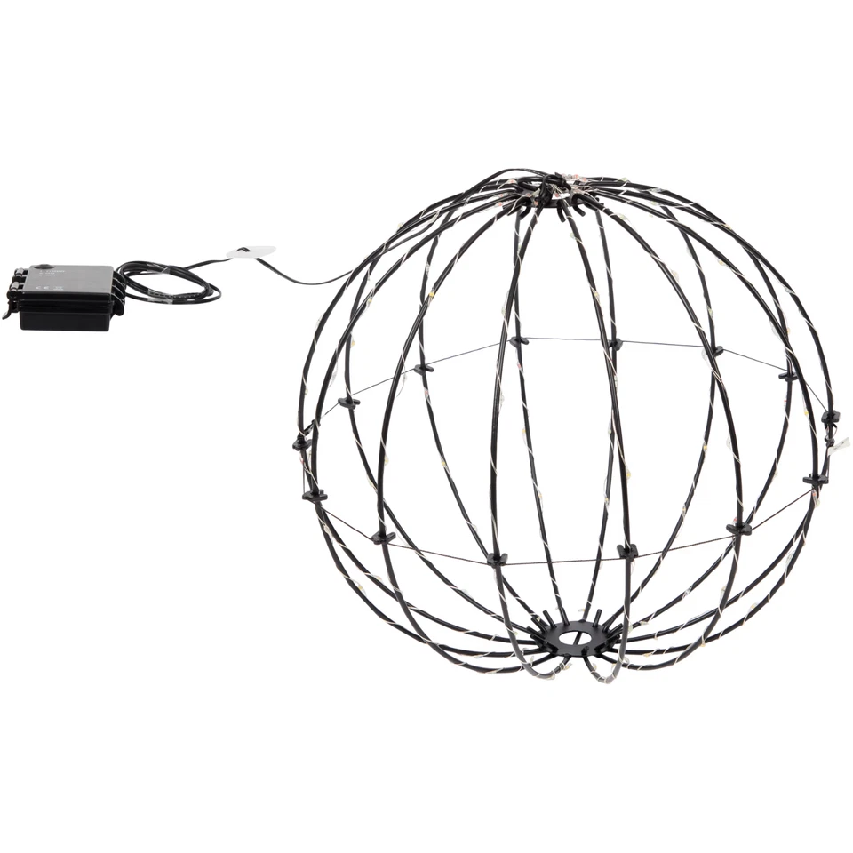 Drahtkugel Leuchtkugel 140 LED 30cm Innen Außen Dekokugel IP44 Weihnachtsdeko - Bild 3 von 4