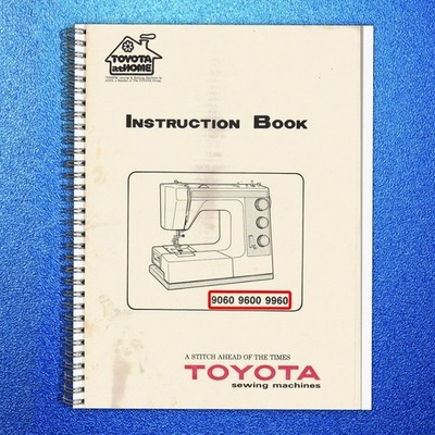 TOYOTA 9060 9600 9960 Sewing Machine Instruction Manual - COIL BINDER - COVERS