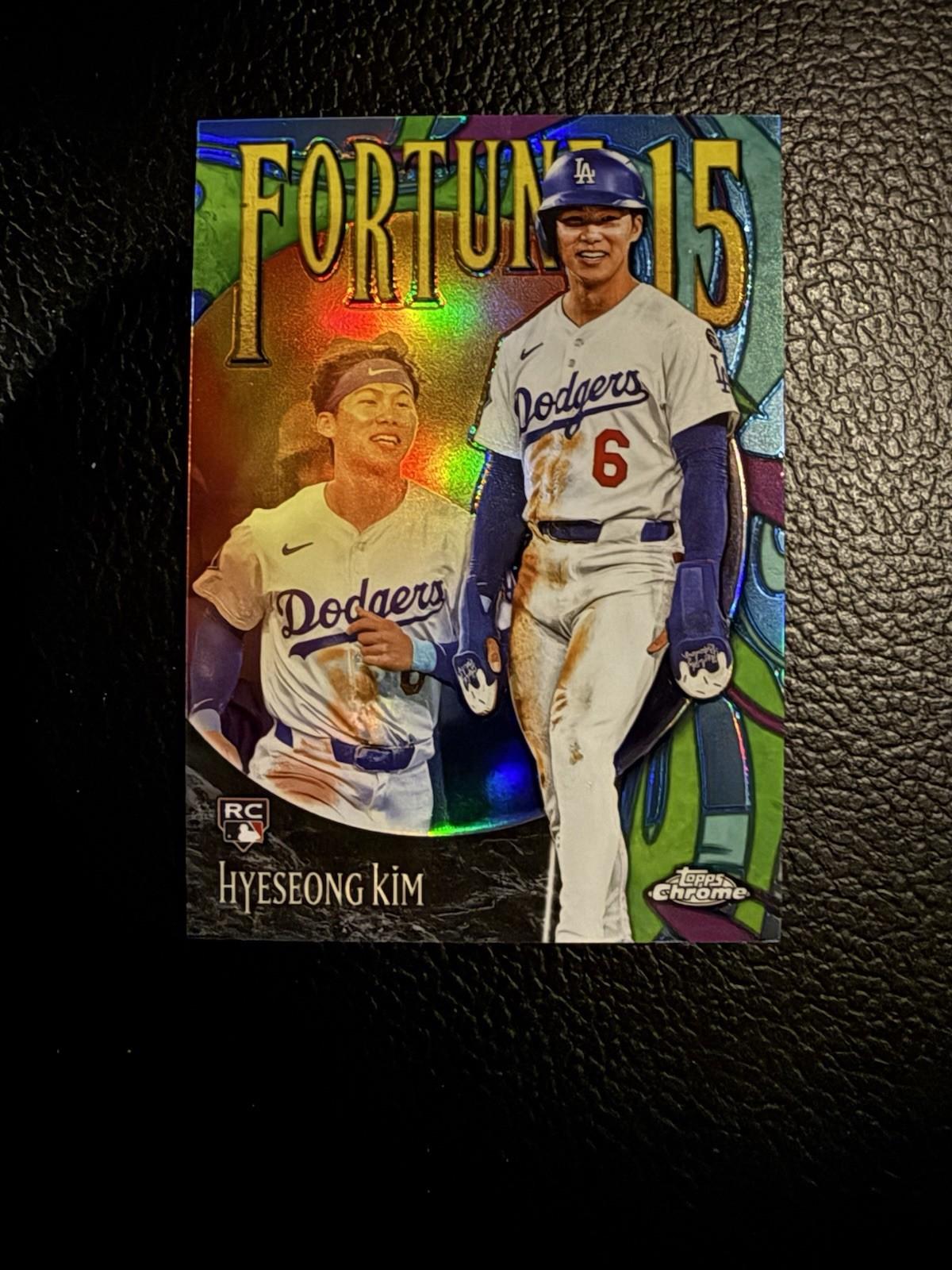 2025 Topps Chrome Update Series - Fortune 15 Hyeseong Kim #F15-14 (RC)