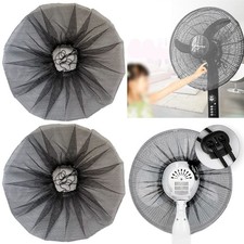 2 Pack - 16" Pedestal Fan Cover,Washable Fan Dustproof Covers,Protect Kid Chi...