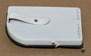 Vintage CASH CADDY Cocktail Waitress Serving Plastic Tray Money Bill Changer