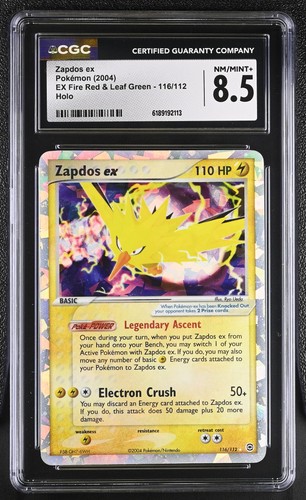 Zapdos ex graded CGC 8.5 for sale on eBay