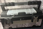TCE 18 Inch Tool Box Stainless Steel&Plastic Portable Toolbox Storage Organizer