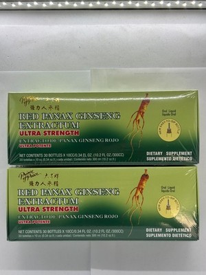 Red Panax Ginseng Extract  Ultra Strength .34, 2 x 30, Best By 1/2028 FREE SHIP!