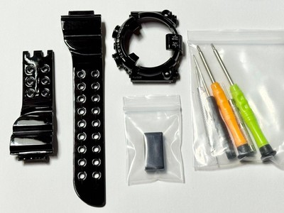 G SHOCK FROGMAN DW 8200 Black Silver Bezel Belt Set G Shock Frogman