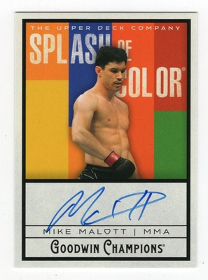#ad 2025 Upper Deck Goodwin Champions Splash of Color Mike Malott Auto Autograph $6.75